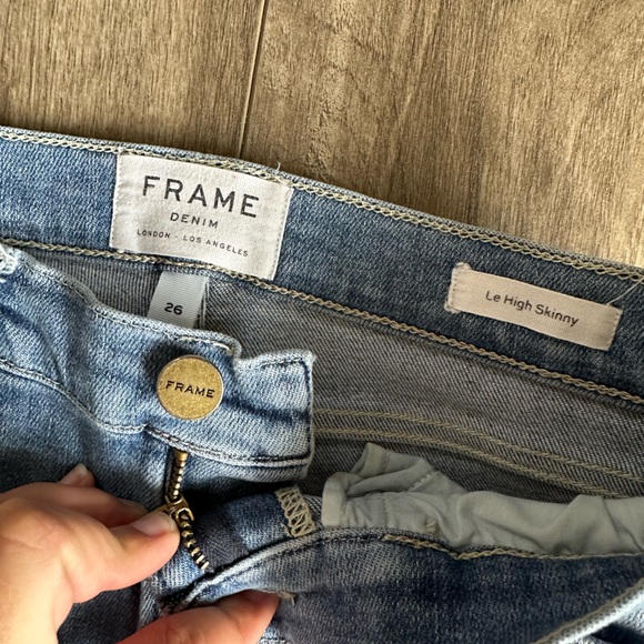 Frame Le High Skinny Front Chew Paltrow 26 NWOT - Picture 5 of 5